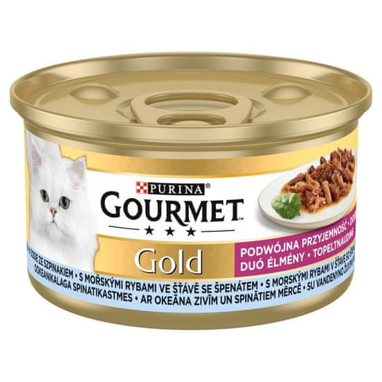 Gourmet GOLD morské ryby v omáčke 24x85 g