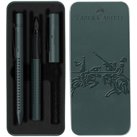 Faber-Castell Súprava Grip Edition plniace pero M+guľôčkové pero, Mistletoe