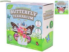 Grow&decorate sada na výrobu motýlí záhradky, sadeníc v nádobe s nálepkami 6+