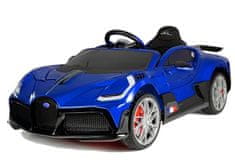 Mamido Detské elektrické autíčko Bugatti Divo lakované modré
