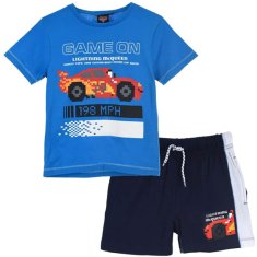 Sun City Chlapecké tričko kraťasy Cars auta bavlna modrý Velikost: 98 (3 roky)