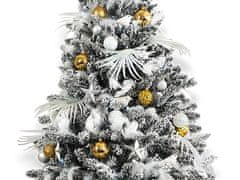 LAALU Sada vianočných ozdôb 222 ks v boxe POLÁRNA ZLATÁ na vianočné stromčeky 300-450 cm