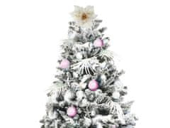 LAALU Sada vianočných ozdôb 222 ks v boxe POLÁRNA RUŽOVÁ na vianočné stromčeky 300-450 cm