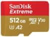 SanDisk Micro (SDXC) SanDisk Extreme 512GB 190MB/s UHS-I U3 + SD adaptér (SDSQXAV-512G-GN6MA)