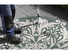 NORTHRUGS Kusový koberec Twin Supreme 103419 Madrid green creme – na von aj na doma 140x140 (priemer) kruh