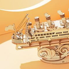 Robotime Rolife 3D drevené puzzle Výletná loď 145 dielikov