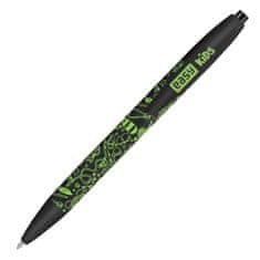 EASY Kids FANCY Guľôčkové pero, modrá semi-gél náplň, 0,7 mm, 24 ks v balení, bielo-šedé a čierno-zelené