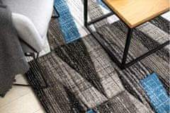 Dywany Lusczów Kusový koberec ALTER Bax pruhy modrý, velikost 140x190