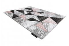 Dywany Lusczów Kusový koberec ALTER Nano trojuholníky ružový, velikost 240x330