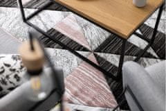 Dywany Lusczów Kusový koberec ALTER Nano trojuholníky ružový, velikost 240x330