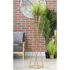 Dekorstyle Moderný stojan na kvetináč 100cm zlatý