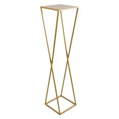 Dekorstyle Moderný stojan na kvetináč 100cm zlatý