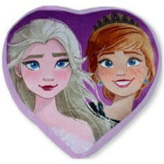 SETINO Vankúš Ľadové kráľovstvo - Anna a Elsa v tvare srdca