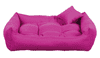 BOHO obdĺžnikový pelech pre psa, ružový - 65 cm x 55 cm