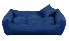 Palkar BOHO obdĺžnikový pelech pre psa, modrý - 90 cm x 75 cm