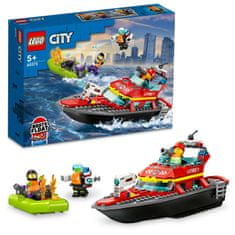 LEGO City 60373 Hasičská záchranná loď a čln