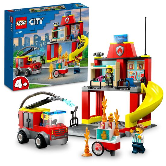 LEGO City 60375 Hasičská stanica a auto hasičov
