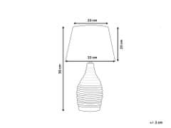 Beliani Luxusná béžová nočná stolná lampa TORMES
