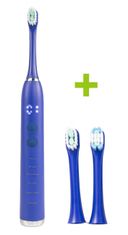 Oxe Elektrická sonická zubná kefka Sonic T1 a 2x náhradná hlavica, modrá