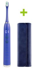 Oxe Elektrická sonická zubná kefka Sonic T1 a cestovné púzdro, modrá