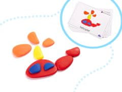 WOWO Montessori Puzzle, Kreatívne Farebné Kamienky pre Rozvoj Zručností