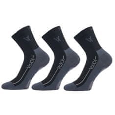 3PACK ponožky čierné (Barefootan-black) - veľkosť S