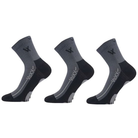 Voxx 3PACK ponožky tmavo sivé (Barefootan-darkgrey)