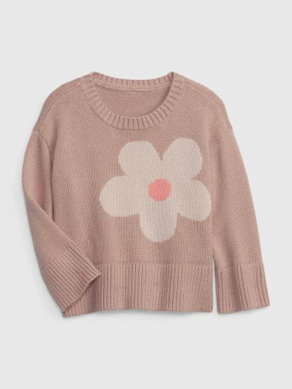 Gap Detský sveter s kvetinou