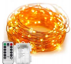 Aga LED Svetelná reťaz 10 m 100 LED s diaľkovým ovládaním Teplá biela