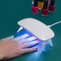 Northix UV/LED lampa na nechty Mini – biela 