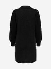 Jacqueline de Yong Čierne svetrové šaty JDY Rue XXS