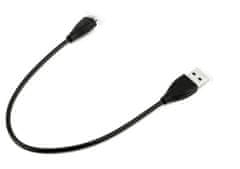 Northix Fitbit Charge HR kompatibilný USB nabíjací kábel (28 cm) – čierny 
