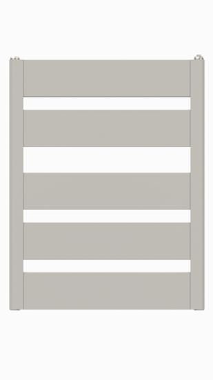 CINI teplovodný hliníkový radiátor Elegant, EL 5/50, 675 × 530, biely
