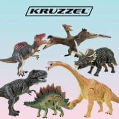 Kruzzel Figúrky pohyblivých dinosaurov 6 ks Kruzzel 19745