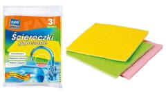 Ravi Antibakteriálne absorpčné špongiové utierky 3 ks
