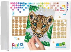Pixelhobby Diamantové maľovanie - sada 4 základných dosiek - Leopard