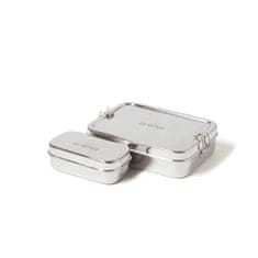 Obdĺžnikový box na obed a občerstvenie z nehrdzavejúcej ocele XL
