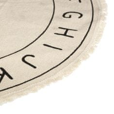 Atmosphera Detský koberec abeceda krémový 120 cm