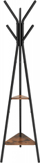 VASAGLE Stojanový vešiak s poličkami, 49 x 49 x 179 cm
