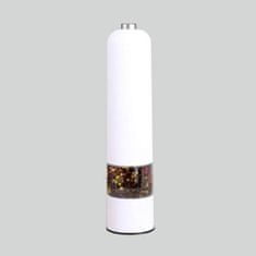 Elektrický mlynček na korenie alebo soľ - biely