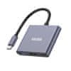 KSC-750 HUB adaptér USB-C - USB 3.0 / USB-C / HDMI, šedý
