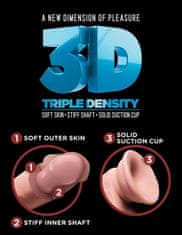 Pipedream King Cock 3D - 12" Triple Density Cock with Balls