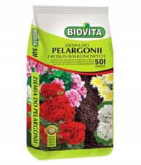BioVita Zemina pre muškáty a balkónové rastliny 50L