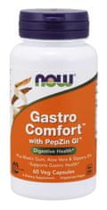 NOW Foods Gastro Comfort s PepZin GI, 60 rastlinných kapsúl