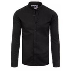 Dstreet Pánska košeľa elegantná RAYNARD čierna dx2323 XL