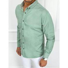 Dstreet Pánska košeľa elegantná DARCIO zelená dx2369 XXL