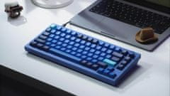 Keychron Q1 QMK Mechanická klávesnica Version 2, Fully Assembled Knob, Navy Blue, Gateron G Pro Red, Q1-O1