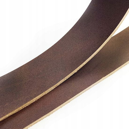 CraftPoint Prírodný kožený opasok tmavohnedý 3,3-3,6 mm-20 mm