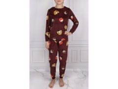 sarcia.eu Harry Potter Burgundsko dámske pyžamo, dlhý rukáv, dvojdielne, teplé, príjemné XL