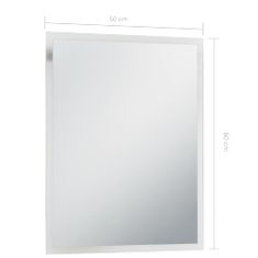Vidaxl Kúpeľňové LED nástenné zrkadlo 50x60 cm